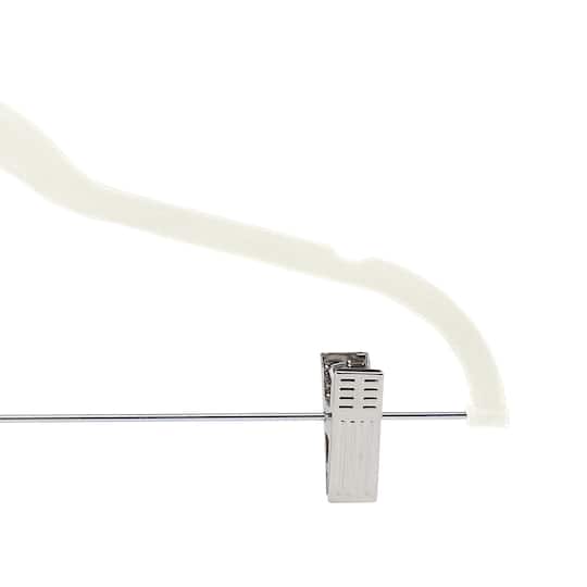 Simplify Slim Velvet Hangers with Clips